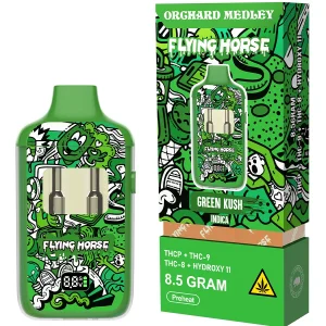 Green Kush Flying Horse Orchard Medley Blend Disposable 8.5G