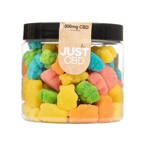 Just CBD Sour Bear Gummies 1000mg