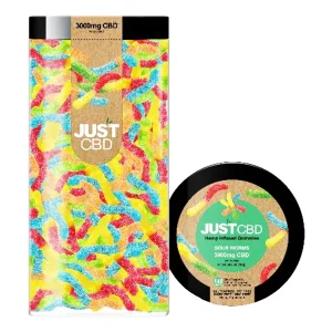Just CBD Sour Worms Gummies 3000mg