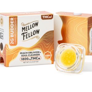 Mellow Fellow THCa Budder – Peach Oblivion x Soul Cleanser (2 gram)