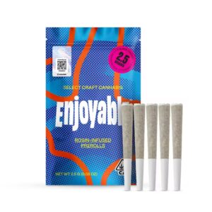 Enjoyable Rosin-Infused 5 Pack Prerolls - Bolo Runtz 2.5g